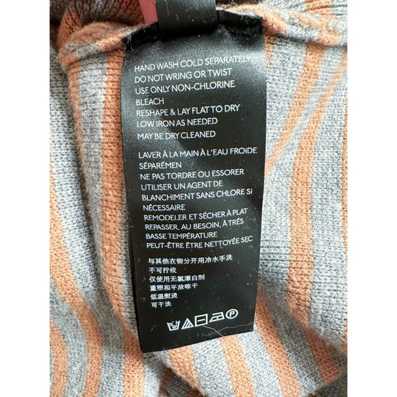 Anthropologie Elise Ribbed Striped Off The Shoulder Sweater Size Small - Picture 13 of 13